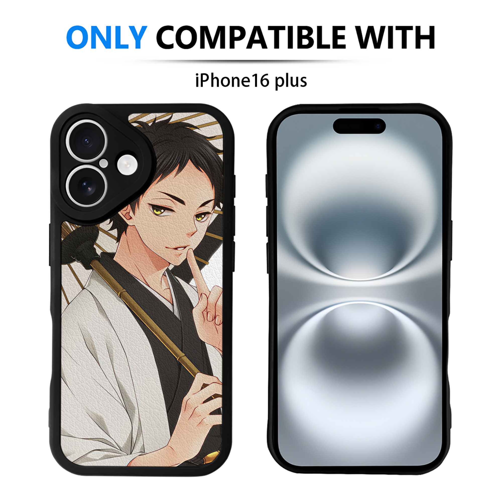 （画像用） ハイキュー!! Haikyu!! 【iPhone 16シリーズ対応】シリコンスマホケース（レザー調） 材質：シリコン